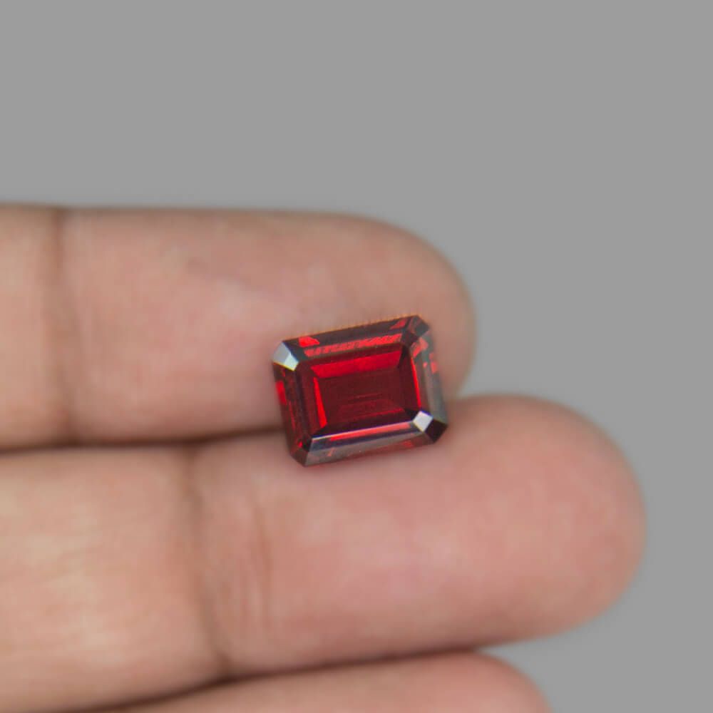 Loupe Clean Natural Garnet Cut Gemstone