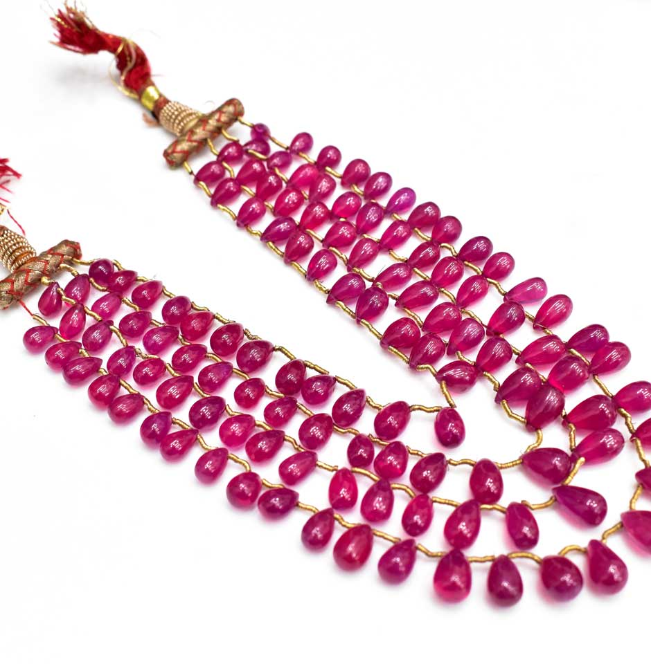 Bangkok Ruby Smooth Teardrops