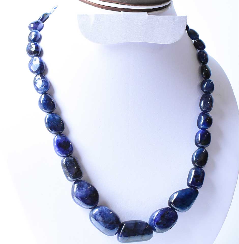 Tumbled Blue Sapphire Beads