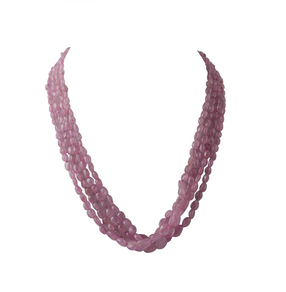 Burma Oval Ruby Beads
