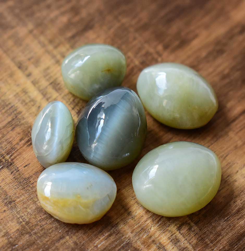 Indian Cats Eye Cabochons