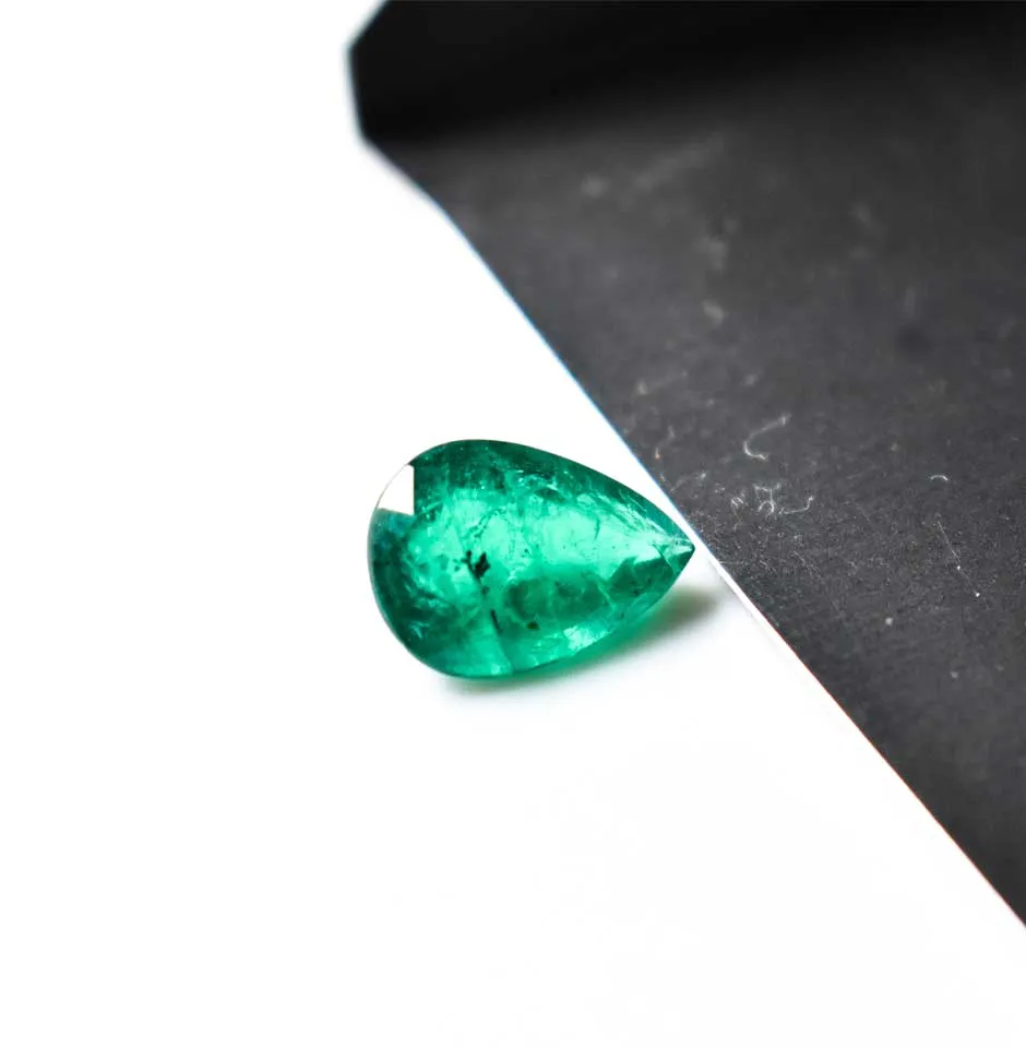 Emerald Pear Cut Stone