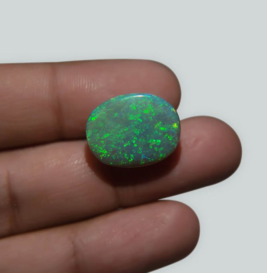 Green Fire Natural Australian Opal Gemstone
