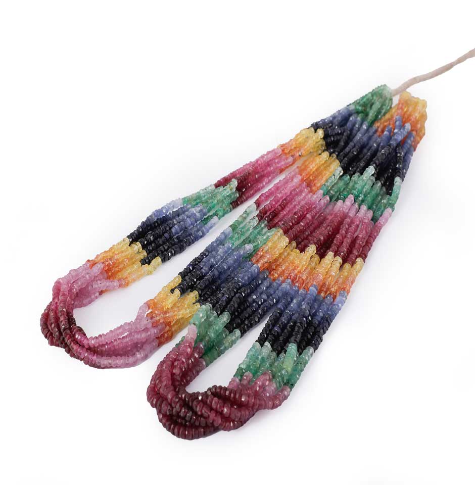 Rainbow Multi Precious Beads